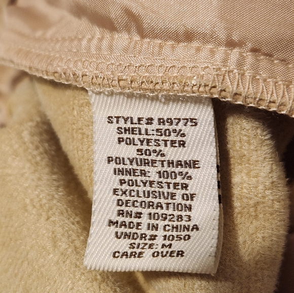 Vintage Havana Faux Soft Leather Elastic Waist Jogger  Medium Camel - Picture 10 of 11